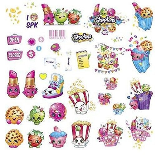 NEW SHOPKINS wall stickers 39 decals grocery characte...